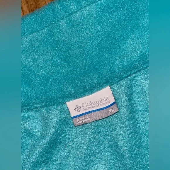 Columbia Turquoise Fleece Zip-Up Jacket - Picture 6 of 12